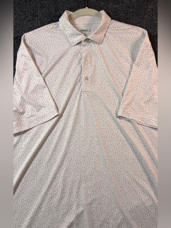 johnnie-O Other - Johnnie-O XL Dancing Ladies White Novelty Print Polo Golf Shirt Performance